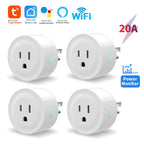20A US Smart Power Monitor plug with Timer & Voice Controlfjghgfdksdfghjgfkdfgjhgkfdlkfgjhgkfdlkfgjhkgfldfkgjhngkfldfkgjh - Shopeetgadget.com