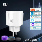 Smart WiFi Plug EU 16A/20A – Tuya Power Monitor Socket - Shopeetgadget.com