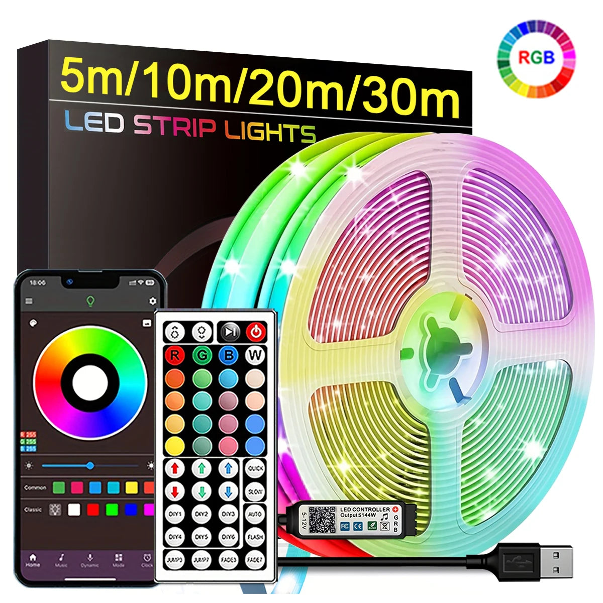 RGB Led Strip Light with APP Control