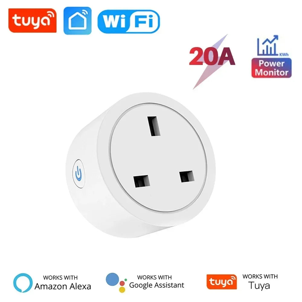 UK TUYA WiFi Smart Plug (16A/20A)