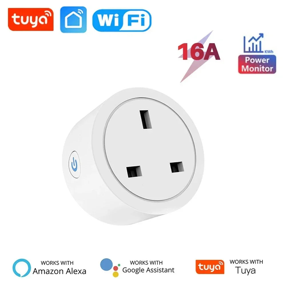 UK TUYA WiFi Smart Plug (16A/20A)