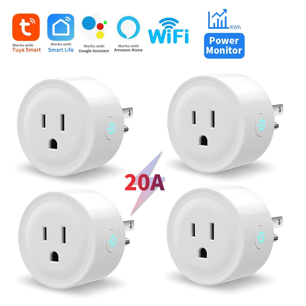 20A US Smart Power Monitor plug with Timer & Voice Control