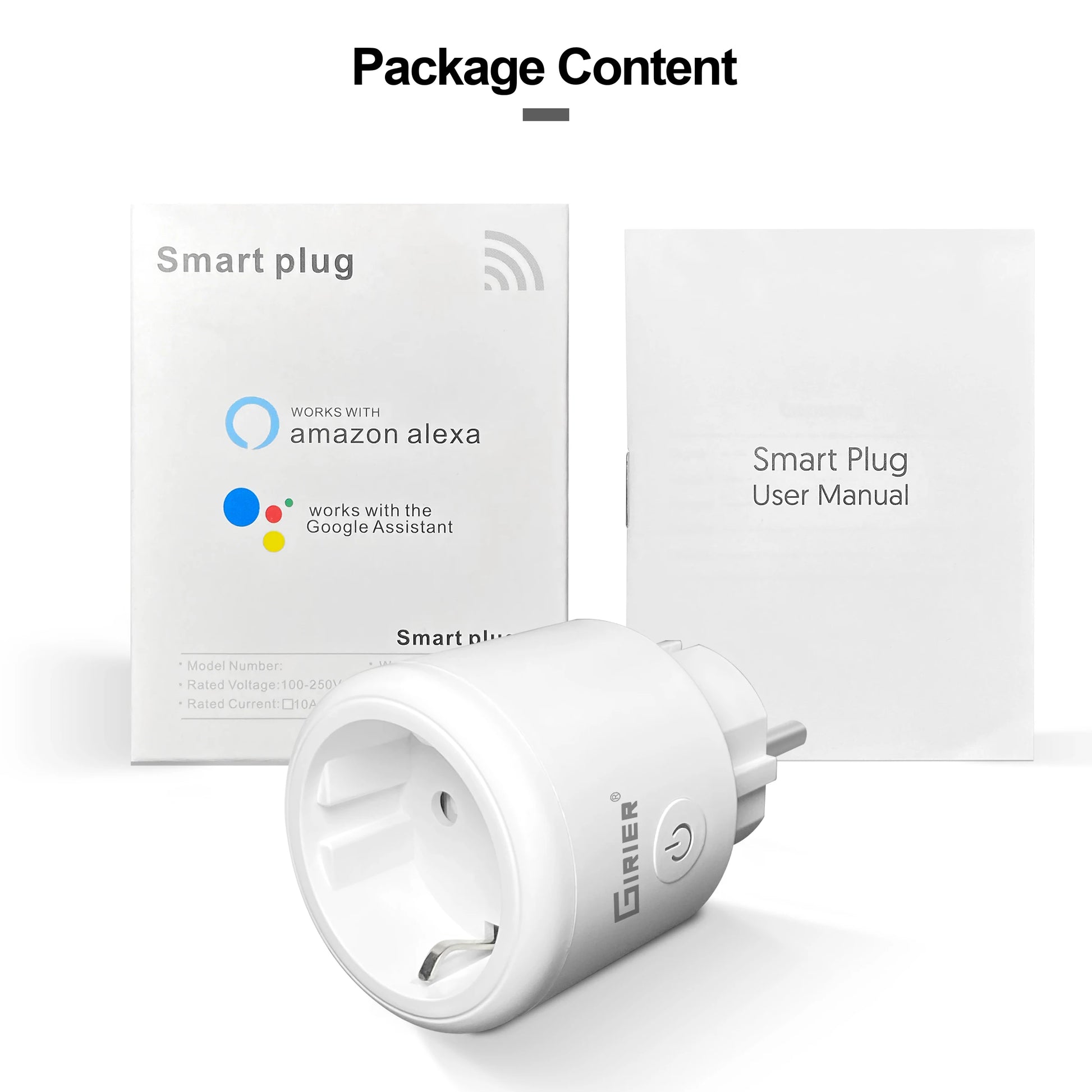 Smart WiFi Plug EU 16A/20A – Tuya Power Monitor Socket